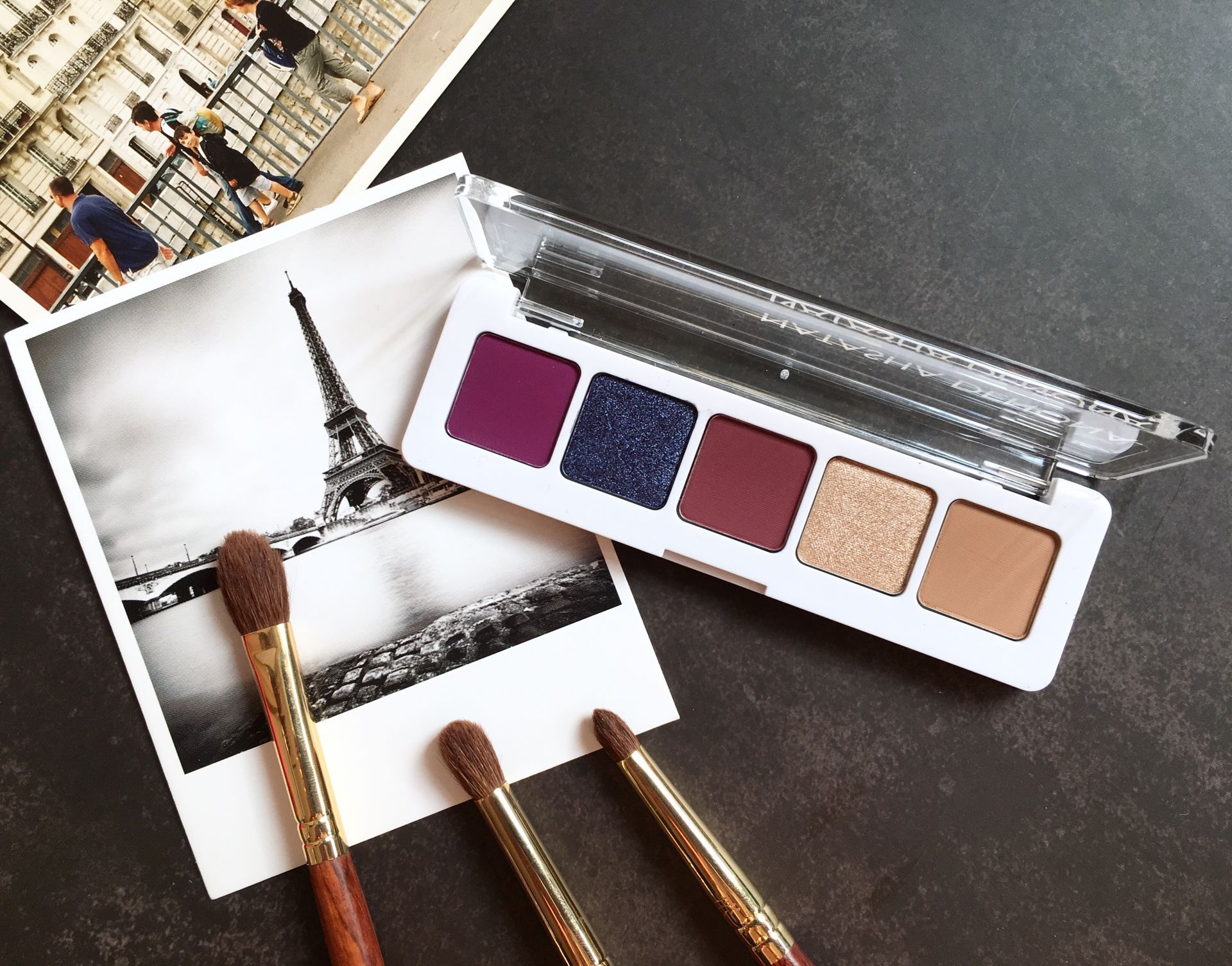 natashadenona迷你5色眼影盘教程,natashabrzone古铜盘眼影试色