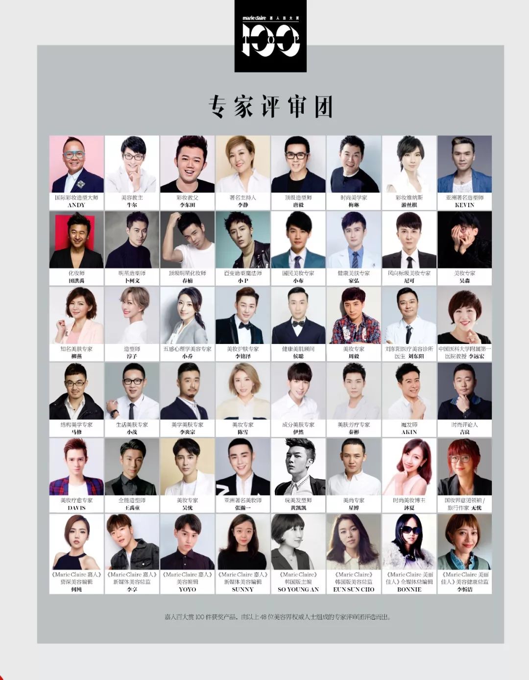 2020嘉人百大赏,嘉人榜单