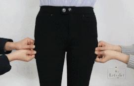 裤子女款显瘦高腰小黑裤,微喇叭小黑裤女显瘦八分裤