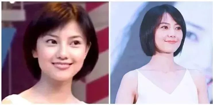 高圆圆颜值如何变化,高圆圆长发短发对比