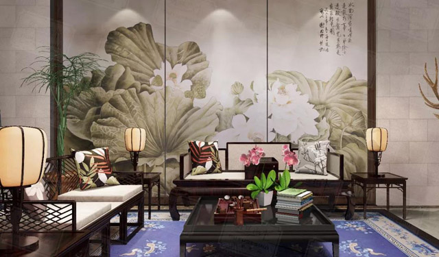 如鱼得水背景墙效果图加钛金条,如鱼得水哑光背景墙