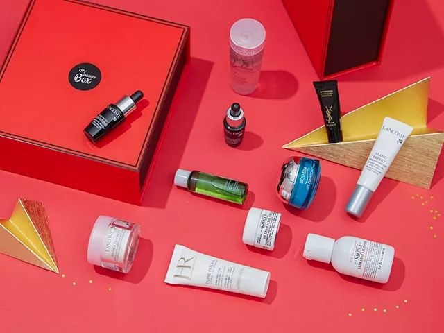 赫莲娜绿宝瓶系列和兰蔻菁纯系列,圣诞礼盒护肤品赫莲娜