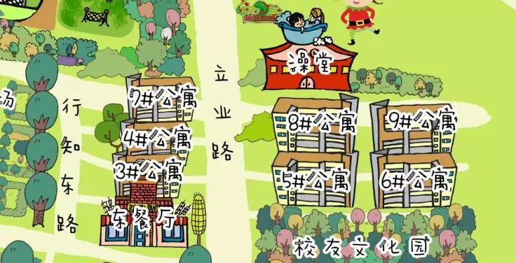 滨州职业学院风景图绘画,滨州职业学院风景图