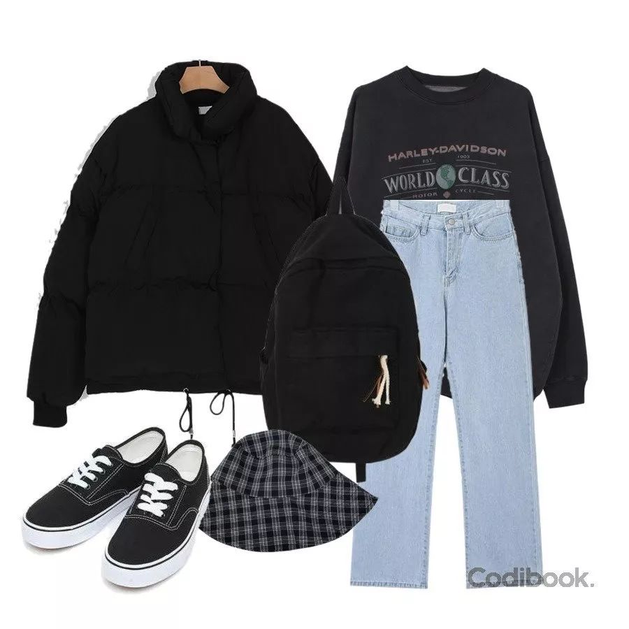 冬季黑色羽绒服高级配色,冬季好看的黑色羽绒服推荐