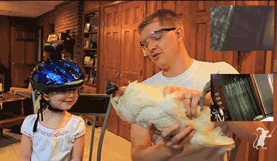 在鸡头装摄像头当稳定器,给鸡头安摄像头