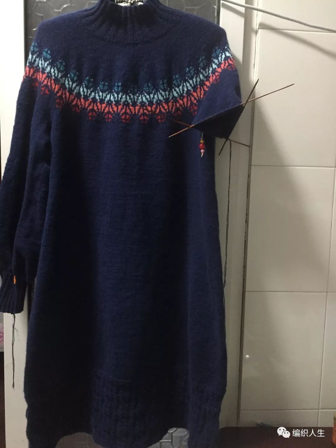 火得一塌糊涂的棒针提花毛衣,开司米棒针圆肩提花毛衣图解