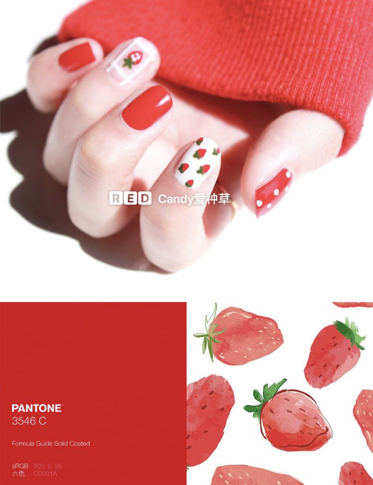 适合夏天的美甲显手白,超显手白的美甲带钻