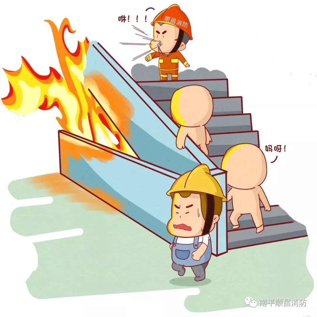 消防火灾逃生十要诀漫画,火灾逃生自救十法漫画