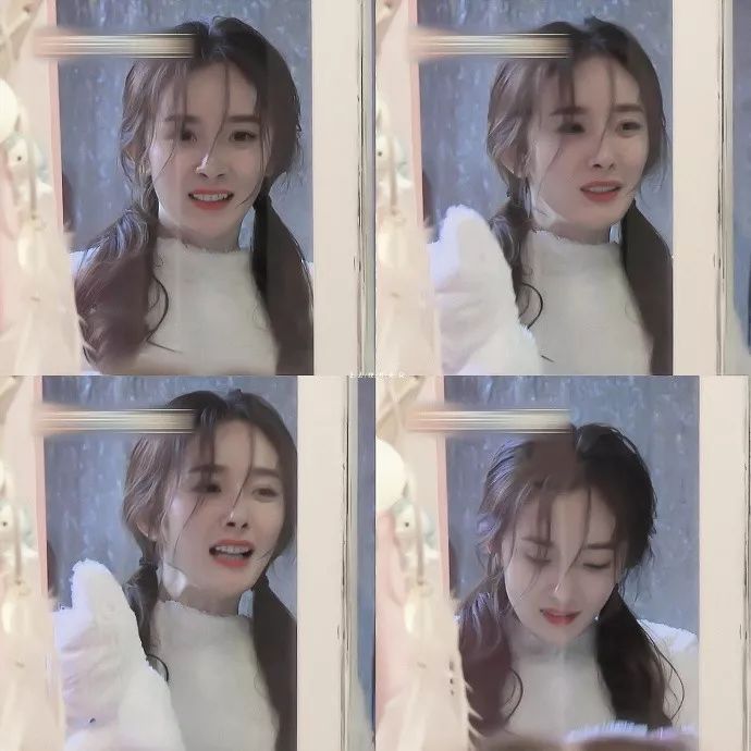 杨幂同款发型学生党双马尾,杨幂同款发型半扎双马尾