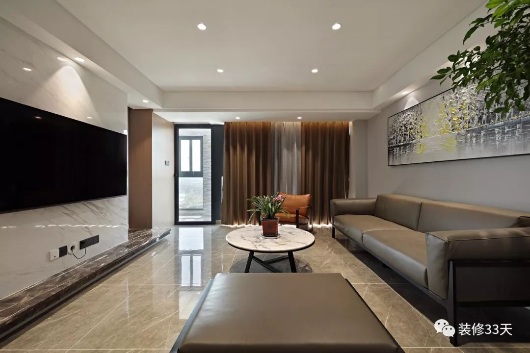 电视墙整面柜带隐形门小户型,四室高级感隐形门电视墙