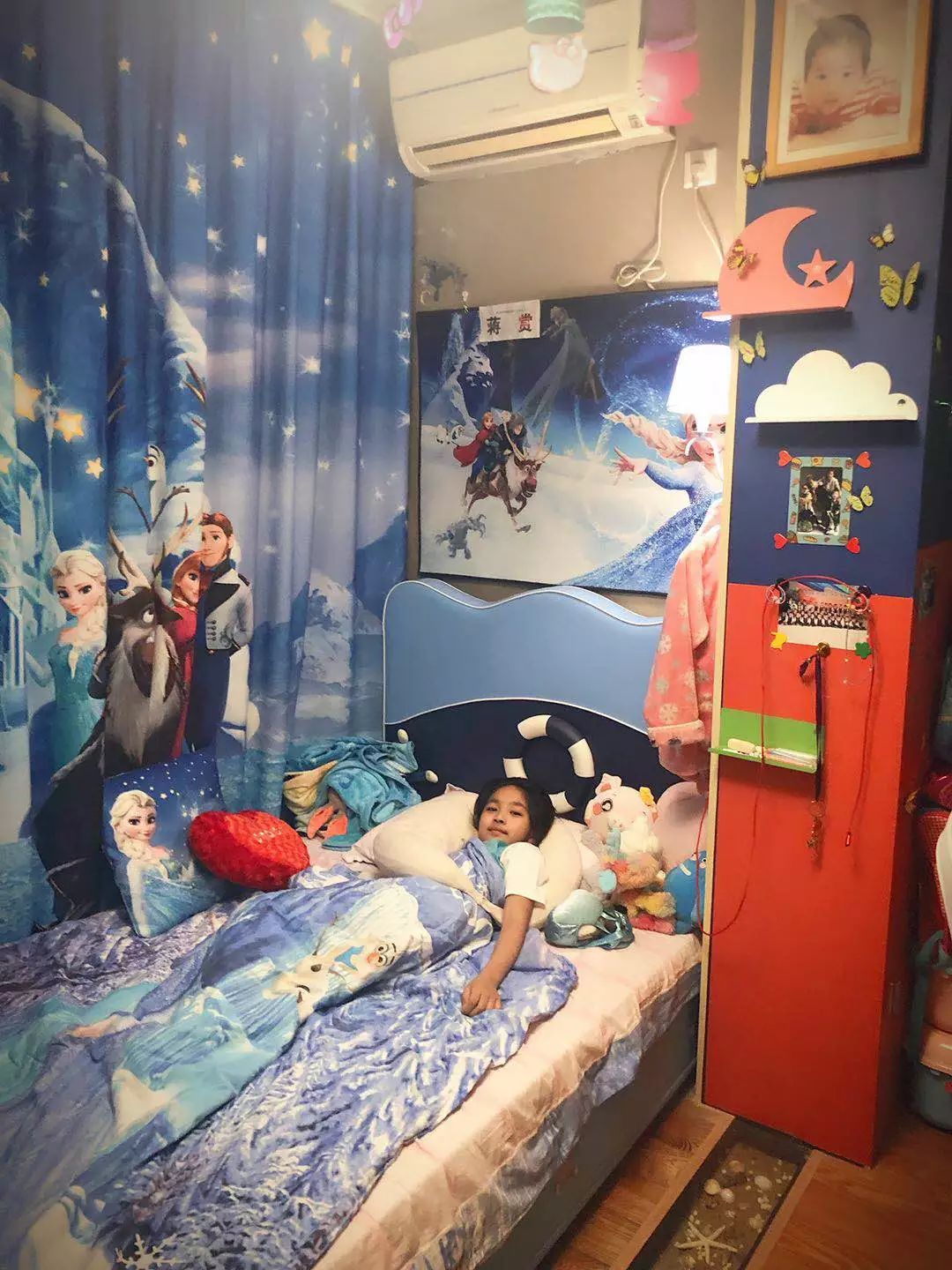 冰雪奇缘主题的儿童房,冰雪奇缘主题儿童房