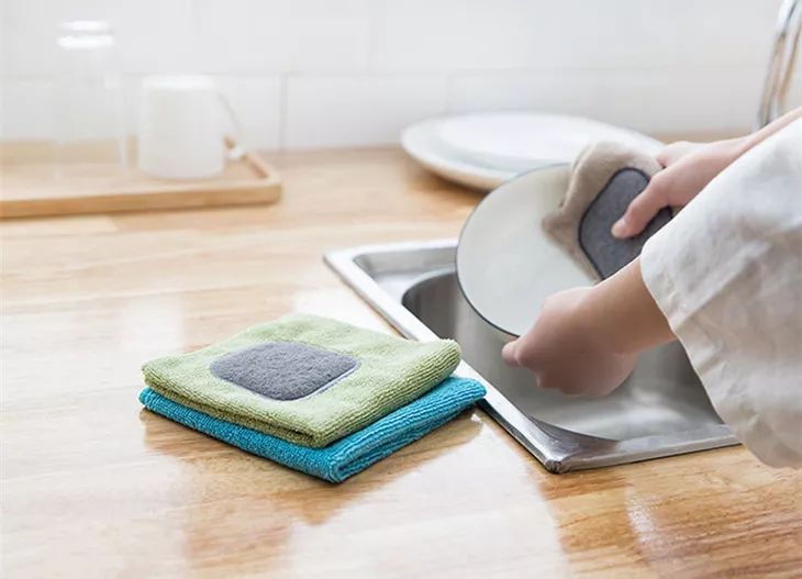 吸水易清洗懒人抹布,强力去污不沾油抹布