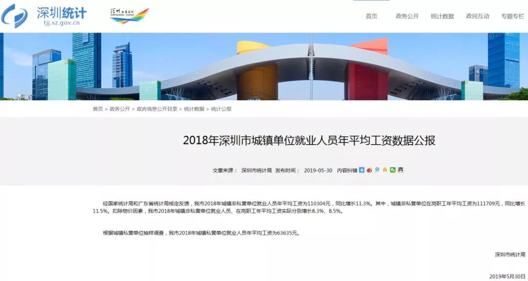 深圳平均工资2023最新公布,2023年深圳平均工资全国排行榜