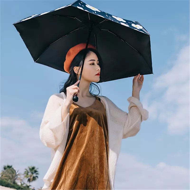 比苹果小的伞,迷你太阳伞防紫外线比手机还小