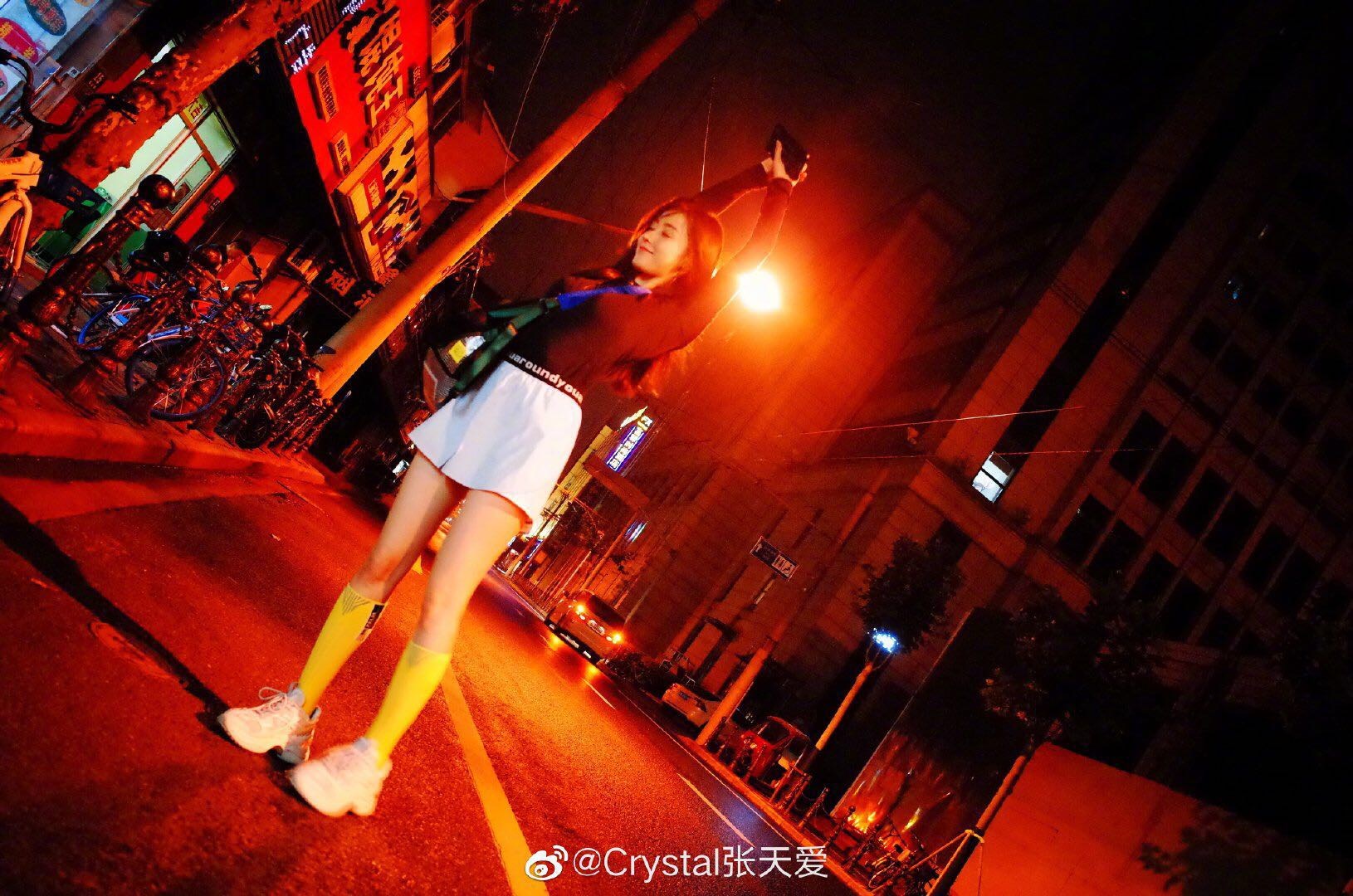 张天爱过膝袜,张天爱黑袜