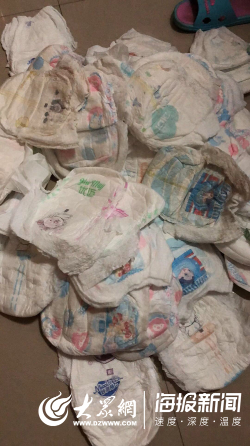 菏泽一市民买到一堆三无尿不湿,菏泽婴幼儿纸尿裤批发厂家