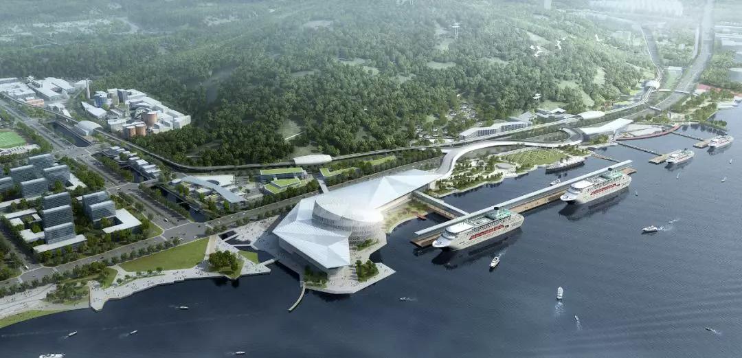 南京紫东栖霞山邮轮母港,紫东邮轮港规划图