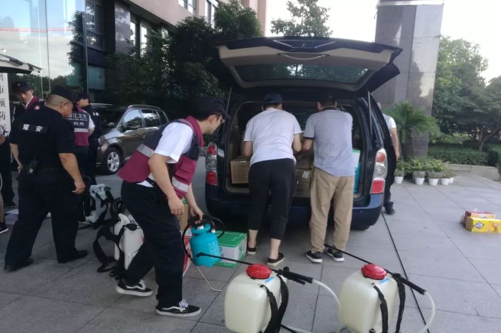 杭州市疾控中心应急小分队，赴台州临海市和杭州临安区开展卫生防疫工作