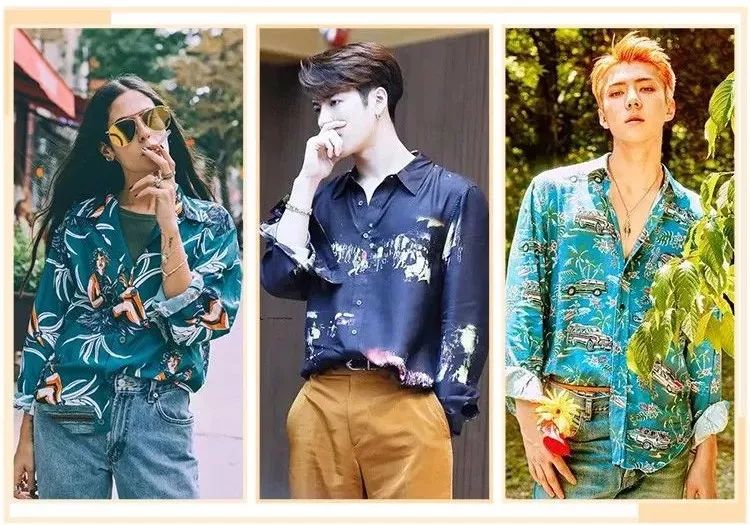 简单的衬衫这样穿也好看,衬衫怎么穿不要太好看