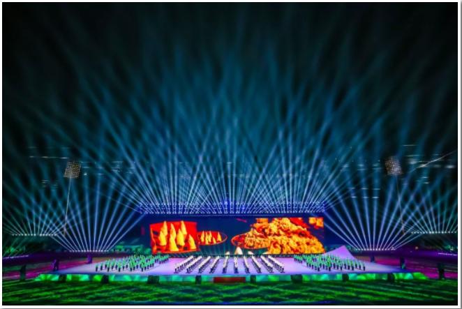 黄冈校运会开幕式入场表演,美爆了黄冈市五运会开幕式