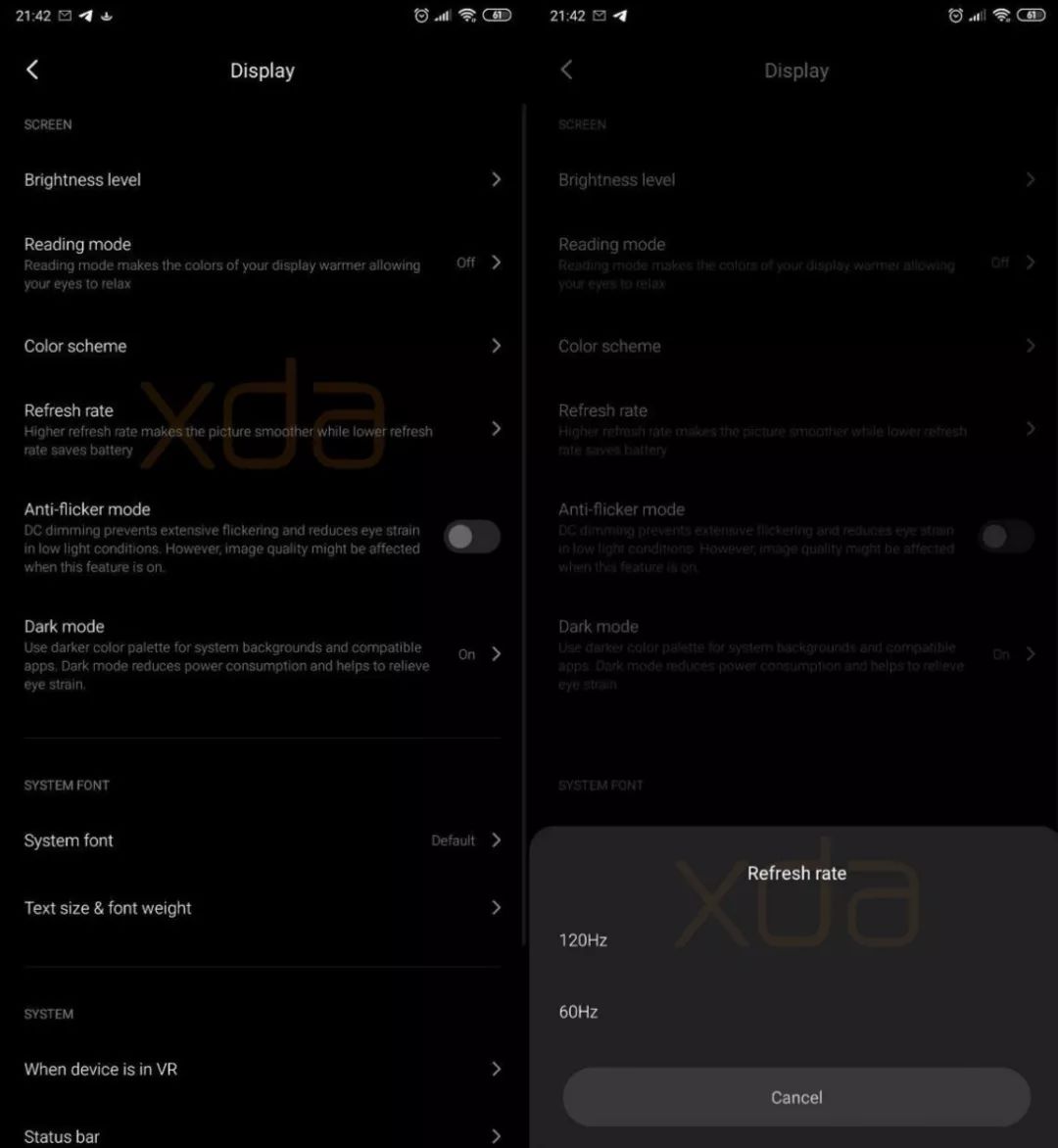 小米mix4支持120hz刷新率吗,小米miui12.5增强版屏幕刷新率