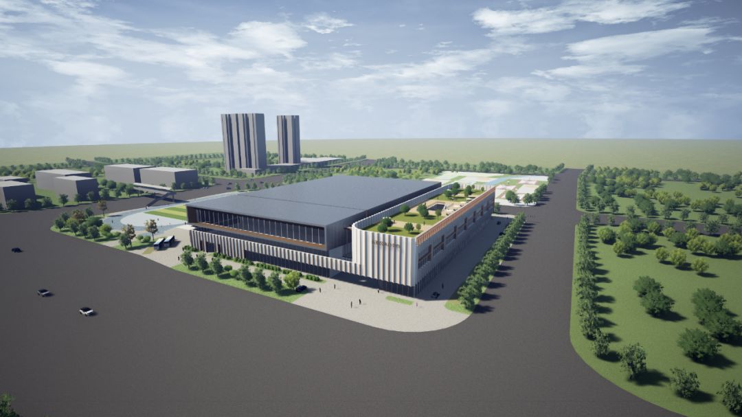 今天，东港区体育中心奠基了！位置在这