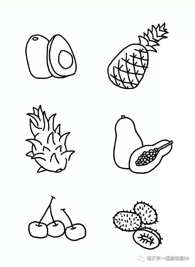 简笔画菜园子各种蔬菜水果图片,儿童简笔画蔬菜和水果