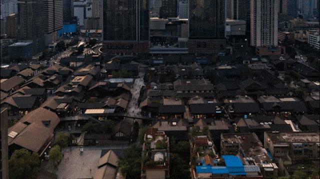 俯瞰太古里ifs夜景,俯瞰太古里美景