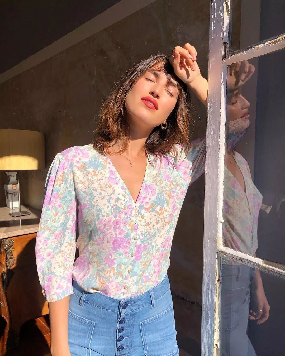 怎么调出跟钟楚曦一样的复古风,钟楚曦新中式穿搭同款