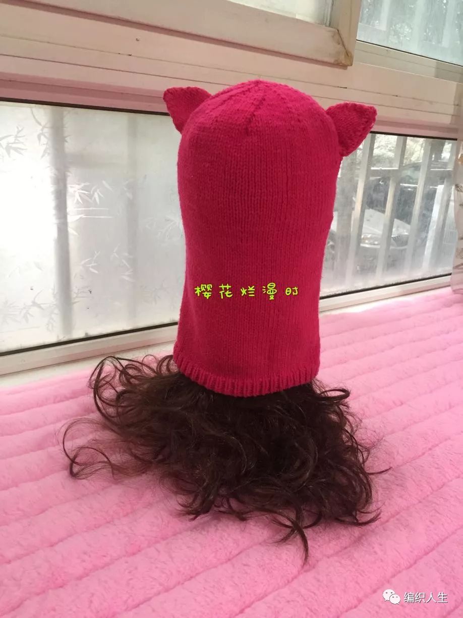 儿童加厚针织毛线帽围脖,冬天毛线帽子围脖的教程