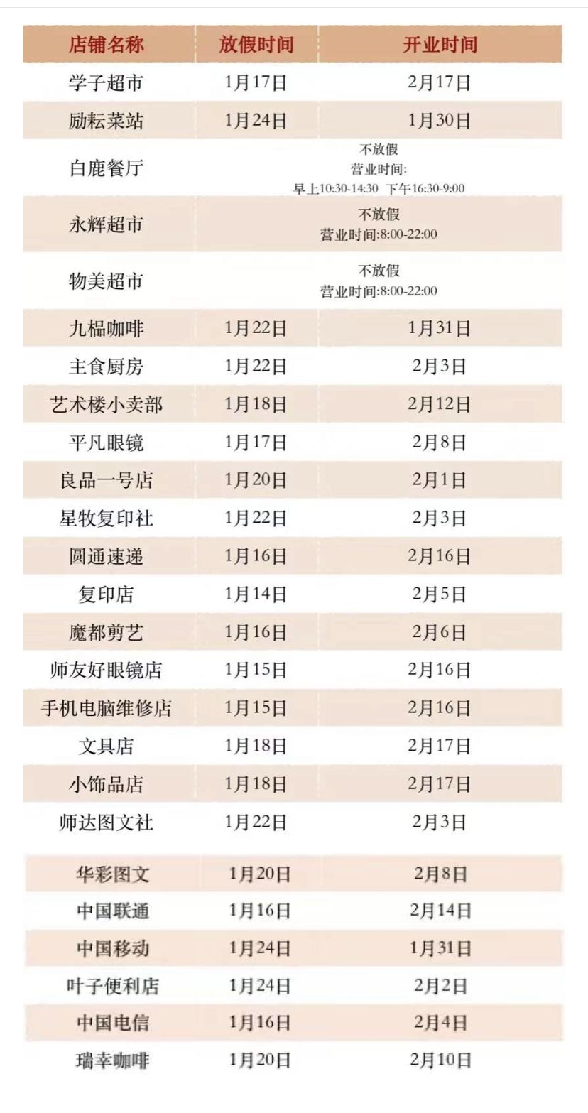 温暖冬日!速速拆收这份暖心留校指南!