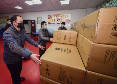 50万只口罩今日入库企业可通过园区报送物资需求统一订购