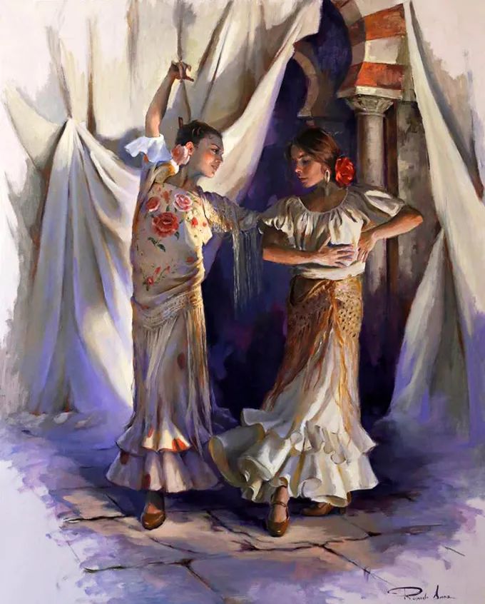 西班牙两位绘画大师笔下的曼妙形体，美的远远超乎你的想象