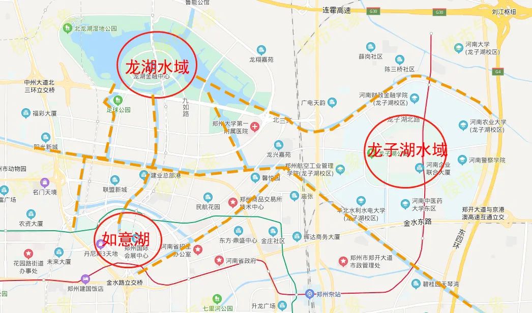 郑州北龙湖水域面积简介,北龙湖水域面积