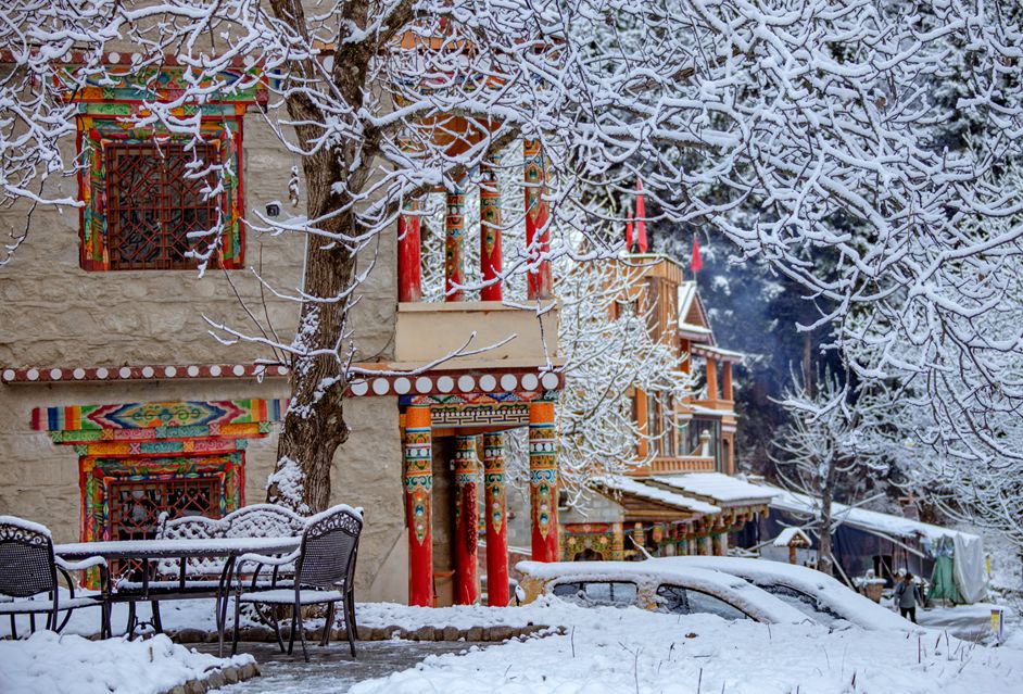 航拍阿坝农村视频,阿坝风景全景视频