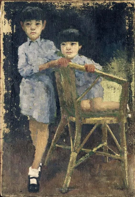 徐悲鸿先生的巨幅油画愚公移山,徐悲鸿中国现代画之父