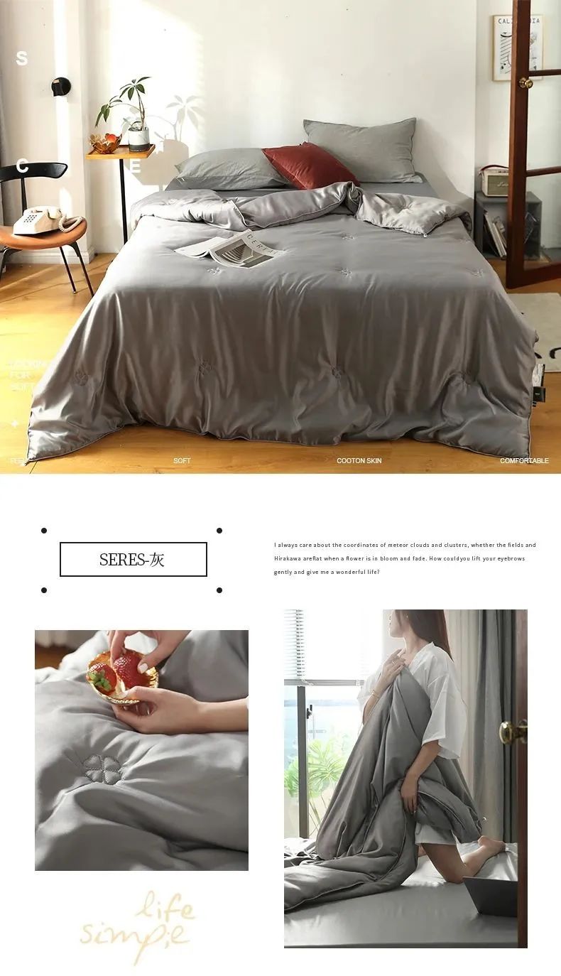 桑蚕丝夏凉被薄款,桑蚕丝被是否冬暖夏凉