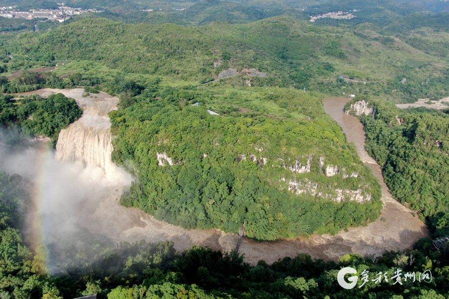 黄果树瀑布上游暴雨量,十月份的黄果树瀑布水流量大吗