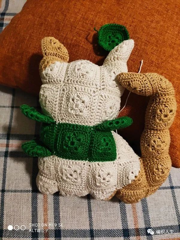 田园兔子玩偶钩织图解,钩织盆栽花朵玩偶教程大全