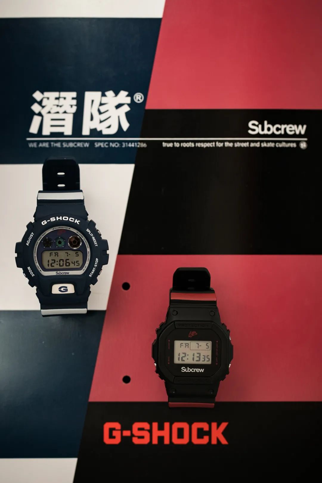 卡西欧subcrew联名小方块,卡西欧联名subcrew