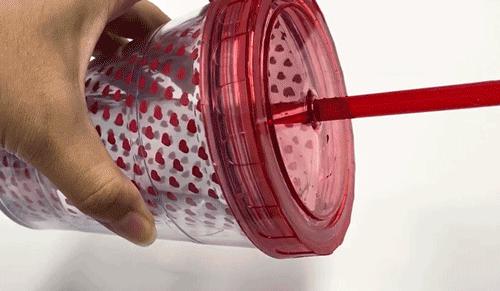 泰福高泰迪吸管杯,泰迪珍藏水杯