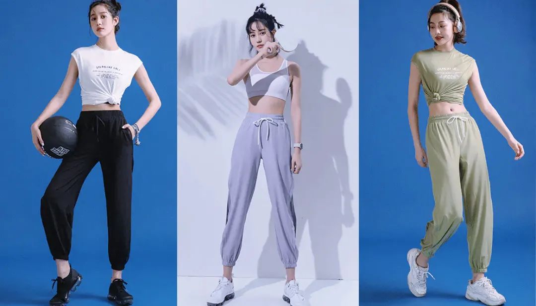 女团裤子宽松同款,女团服装显瘦遮胯平价