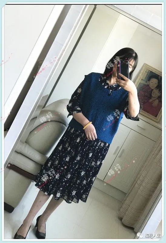 宽松棒针女式背心款式图解,男士棒针背心花样大全图解