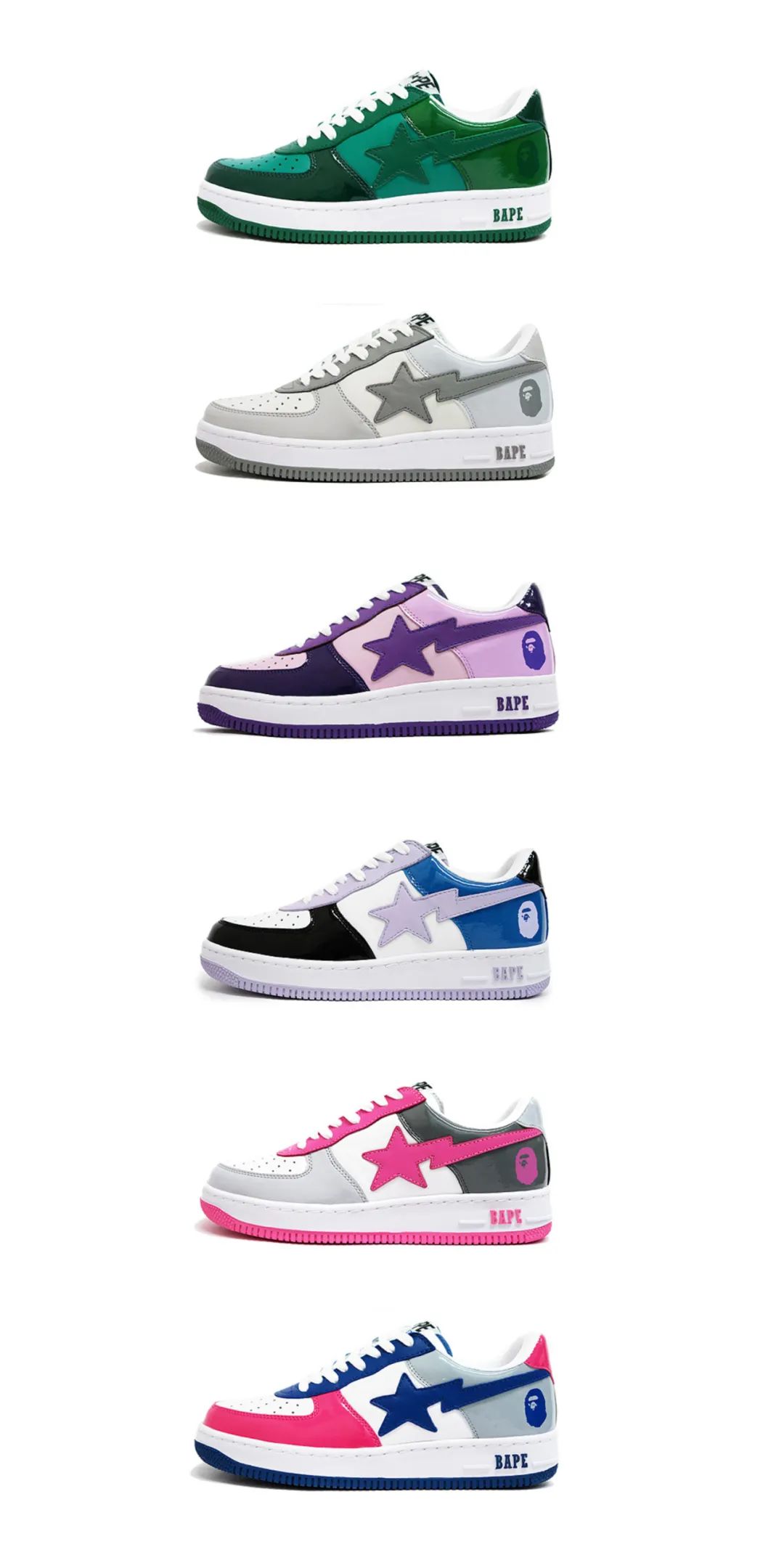 新款bape sta (bapesta翻新)