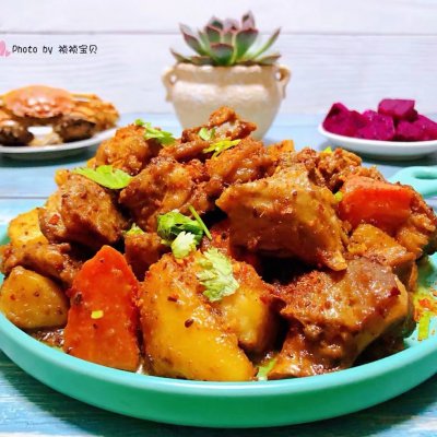 红烧羊肉前腿最好吃的做法,老东北美食红烧羊肉的做法