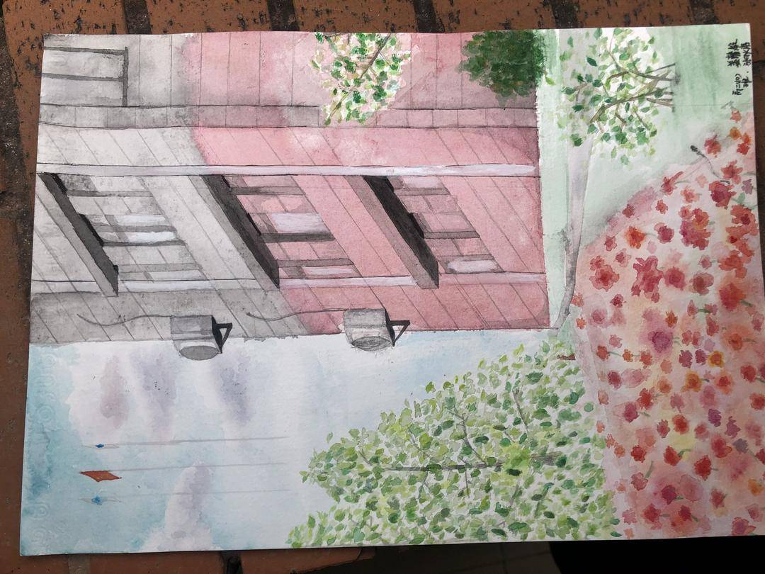 毕业生手绘校园时光表白母校,关于校园的的唯美手绘