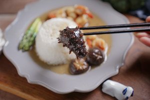 海参鲍鱼菇捞饭,菌菇海参捞饭