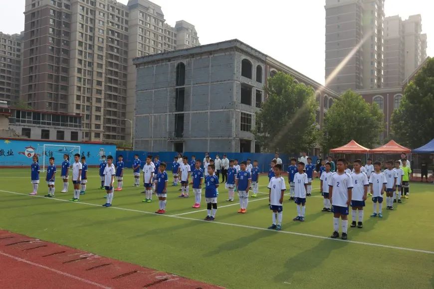 栾城球赛,校园足球比赛开幕