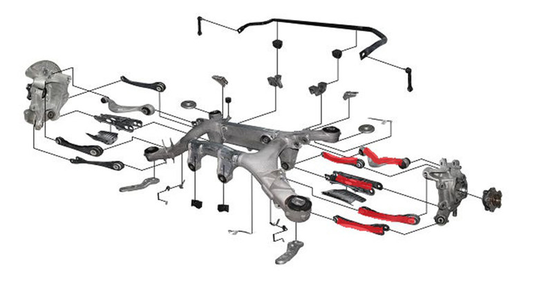麦弗逊悬架的分类和区别,麦弗逊式悬架解剖图