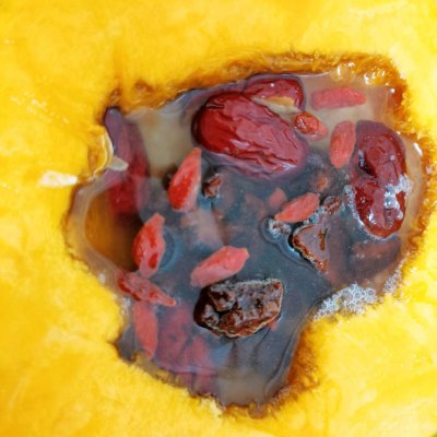 贝贝南瓜糯米饭年夜饭,贝贝南瓜红糖糯米饭教程